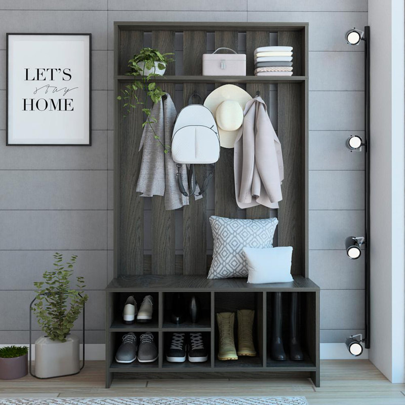 Latitude Run® Duktig Hall Tree with Bench and Shoe Storage & Reviews